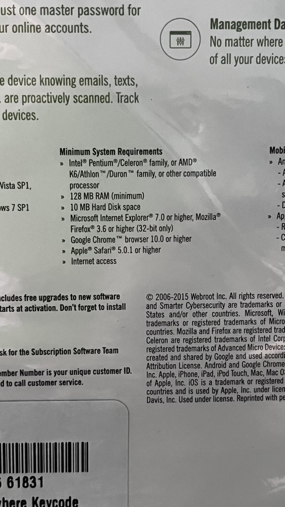 Webroot SecureAnywhere Internet Security