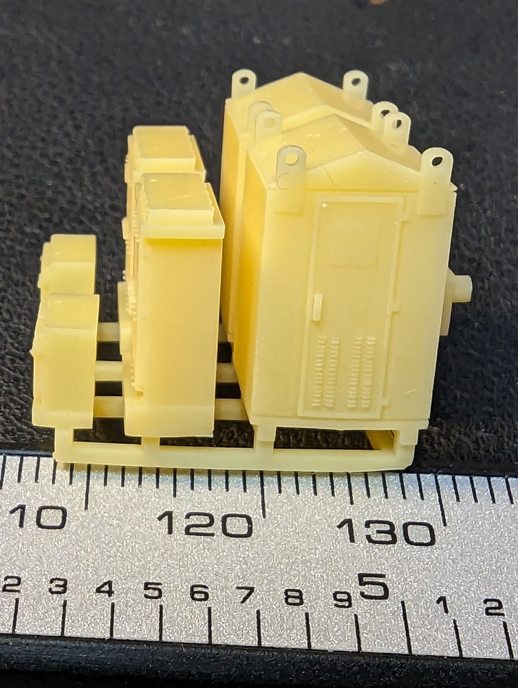 n scale electrical track side control boxes set of 6