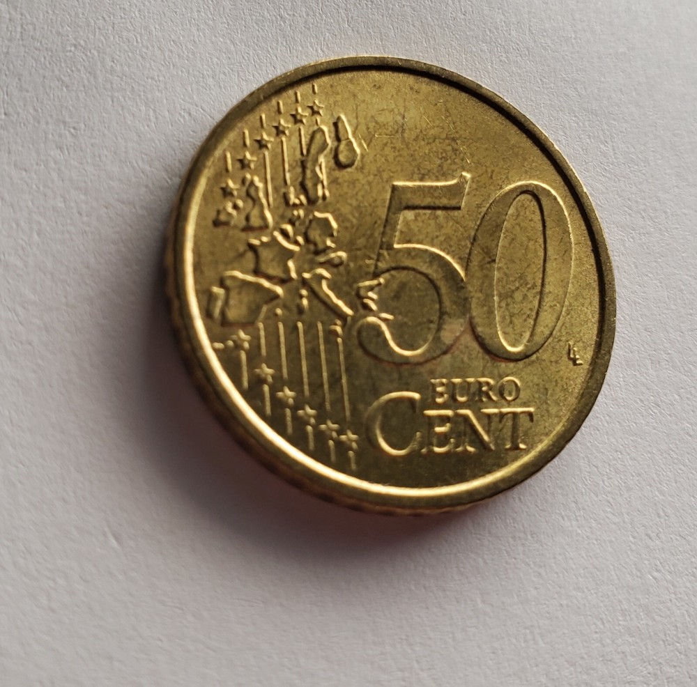 2002 ITALY -50 Euro Cent- Coin