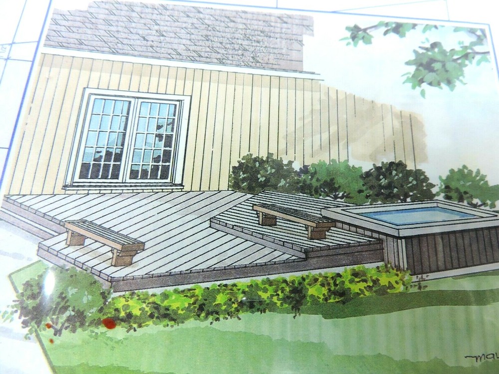 Ucando Spa Deck Do It Yourself Blueprints Designs Instructions B2075 Plans