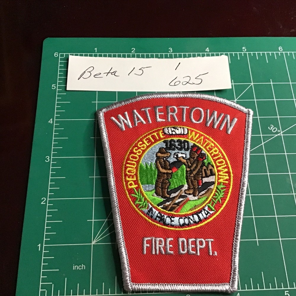 Watertown Massachusetts Fire Dept Patch