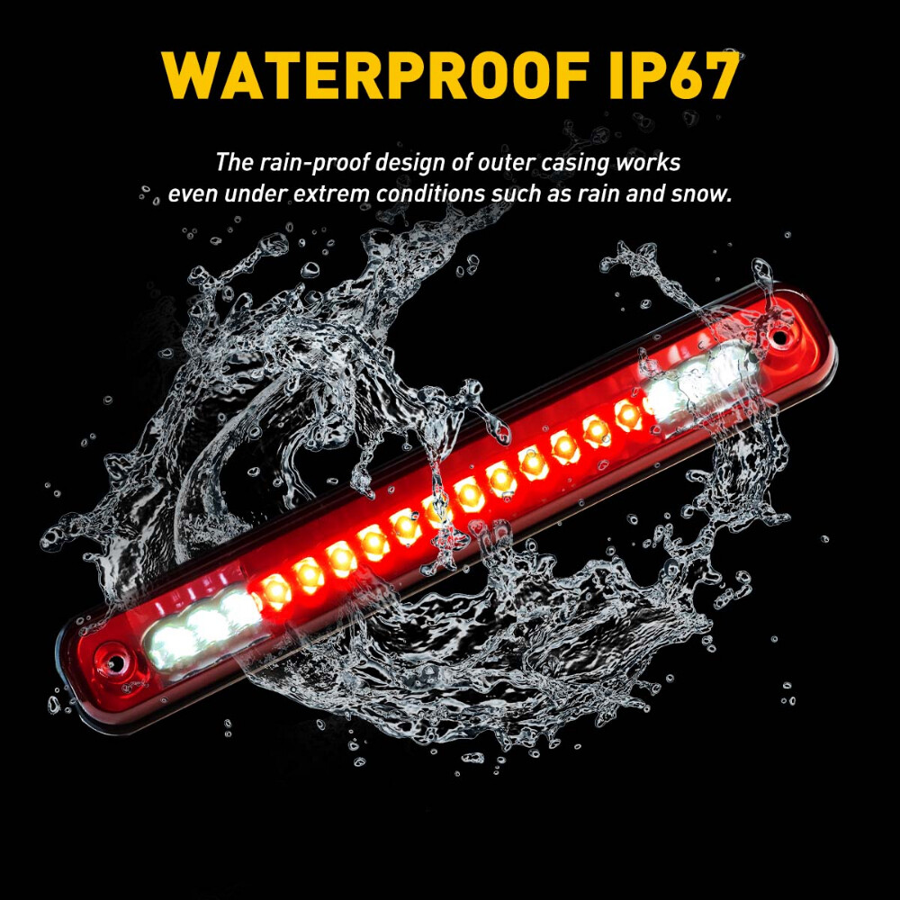 Third 3rd Brake Cargo Light Red For Chevy GMC C/K1500 Silverado Sierra 88-98 EOA