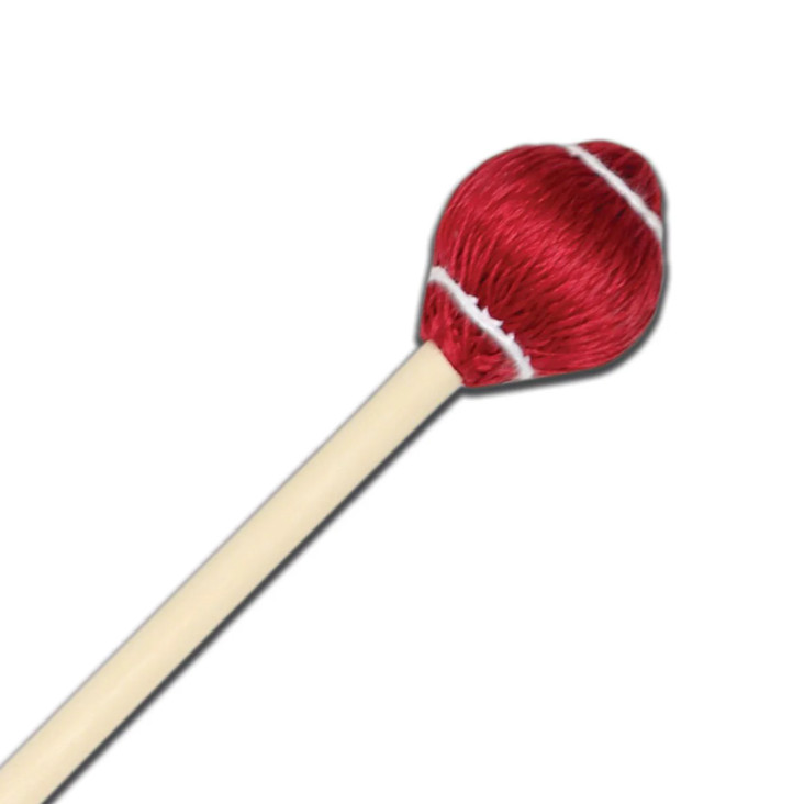 Mike Balter B24B Pro Vibe Mallets, Red Soft Cord, Birch