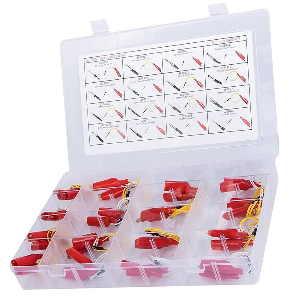 16pcs Electrical Test Lead Kit for Cummins 5299367 Circuit Tester Wire Connector