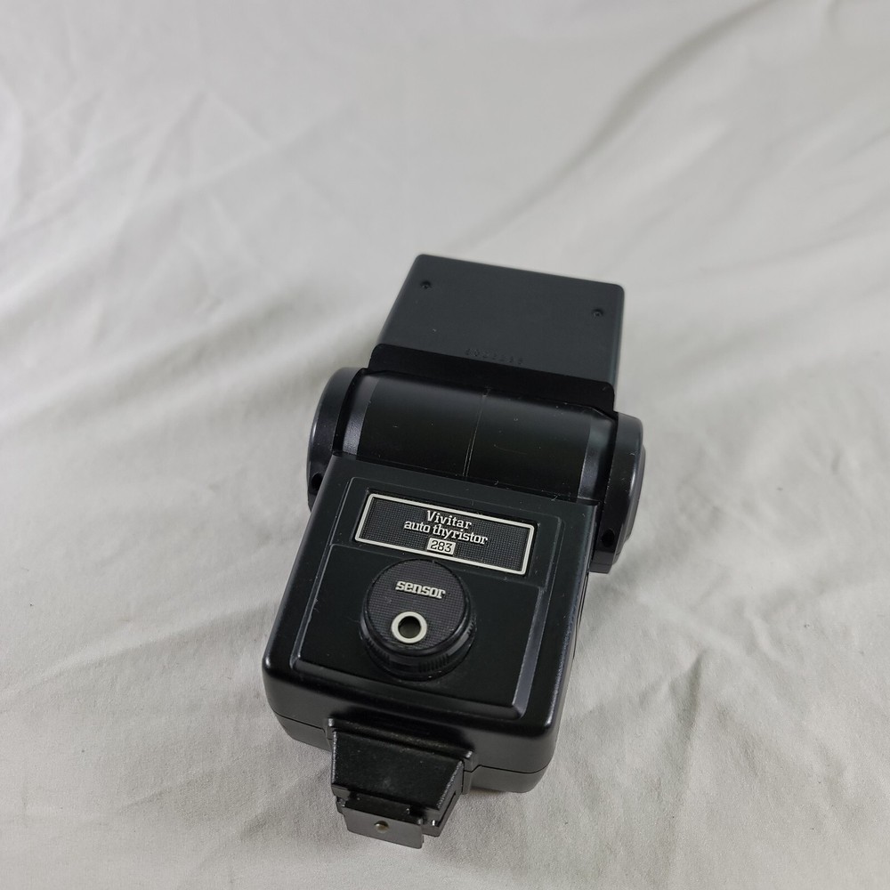Vivitar 283 Auto Thyristor Shoe Mount Vintage Camera Flash - Untested