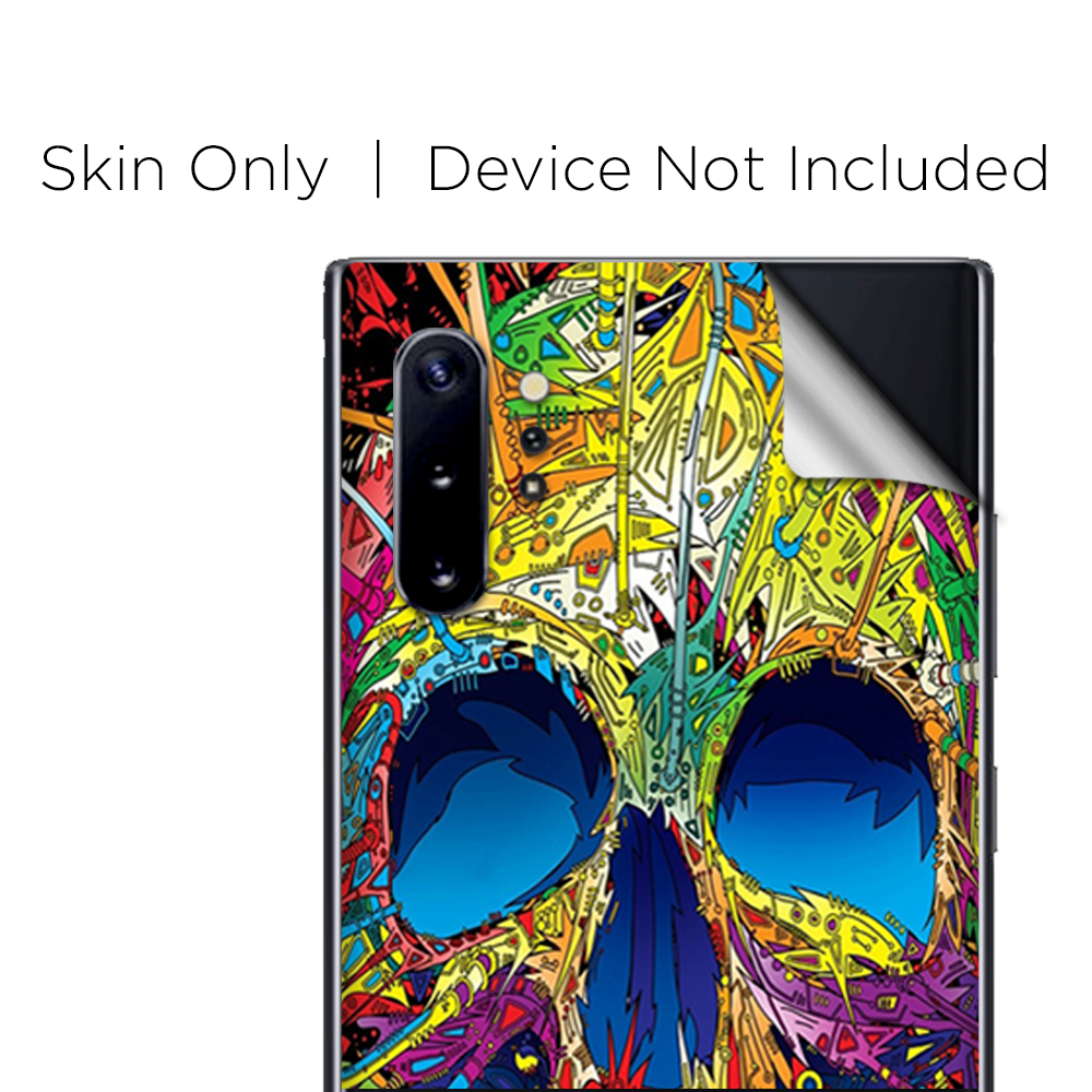 Skins Decal Wrap for Samsung Note 10 Plus colorful skull 1