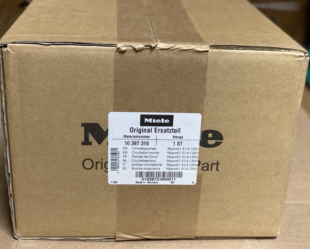 Miele Dishwasher Circulation Pump Part# 10397316