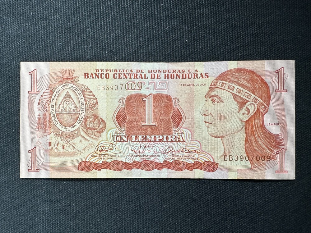 Banco Central de Honduras 1 Un Lempira note 2008
