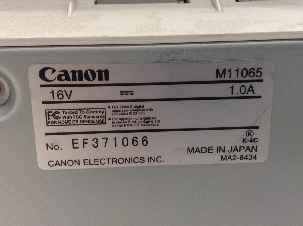 Canon imageFORMULA DR-2010C USB Document Scanner w/ ADF 2,336 Scans WORKING