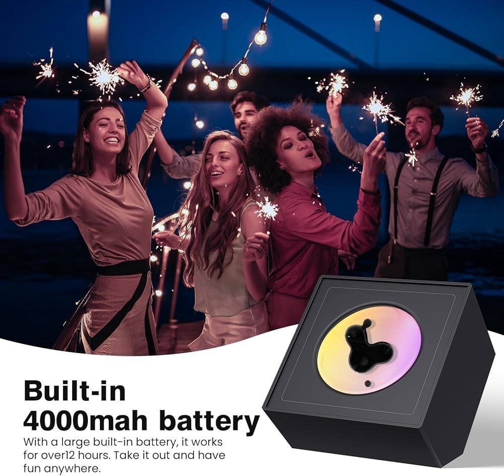 Ferrofluid Music Visualizer RGB Rhythm Lamp Dancing Desk Speaker