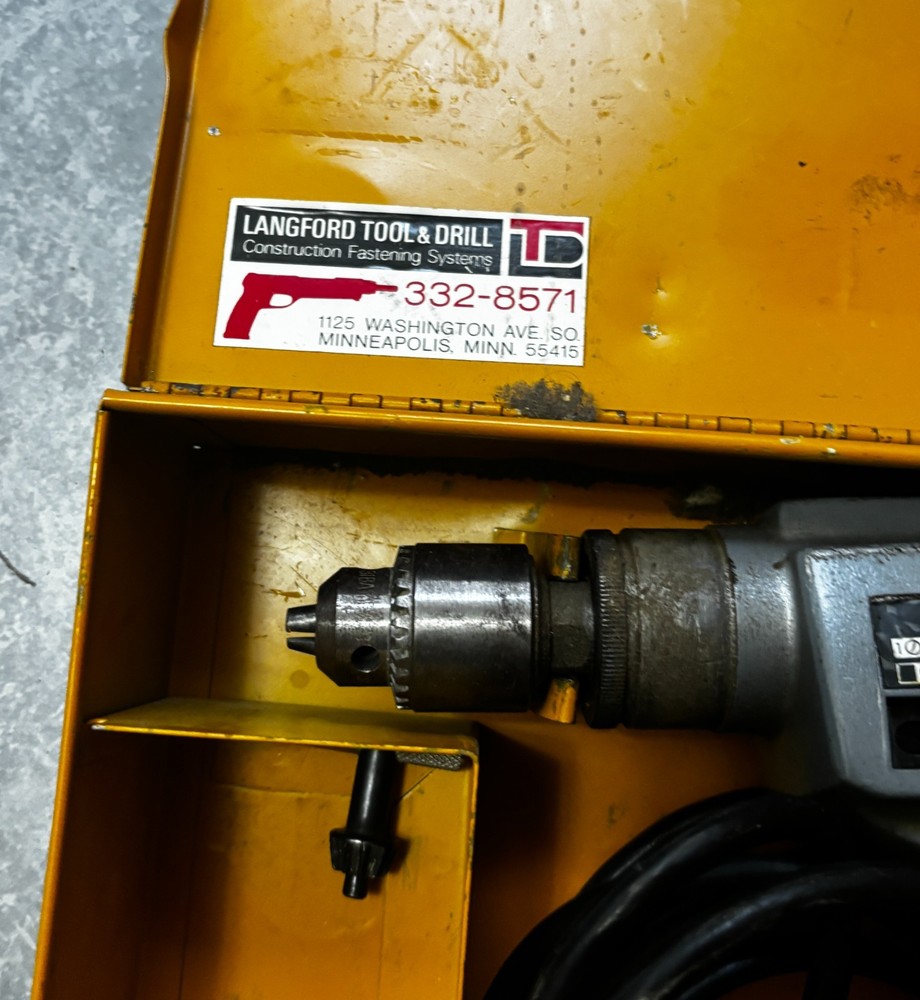Vintage AEG 1/2” Hammer Drill NSB-24 with case