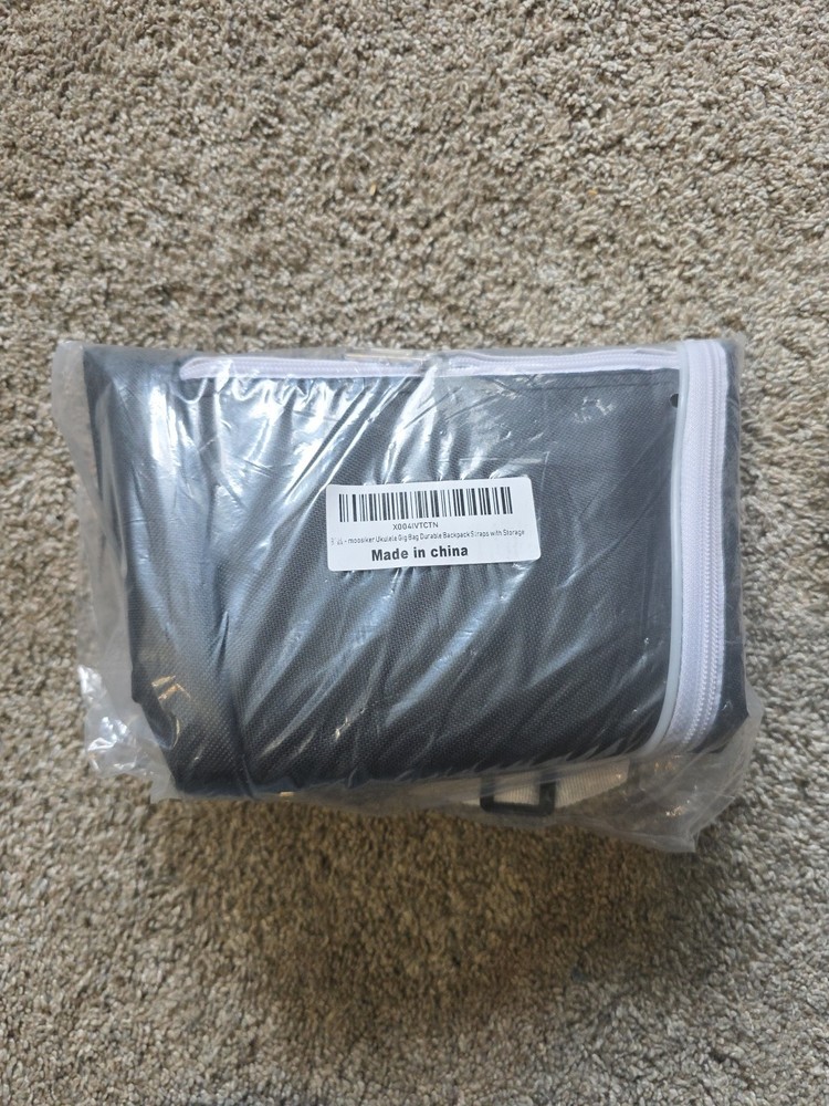 Unbranded Soft Ukulele Gig Bag Black Backpack