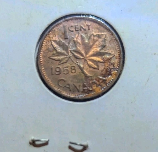 1958 Canadian Maple Leaf Penny. CD