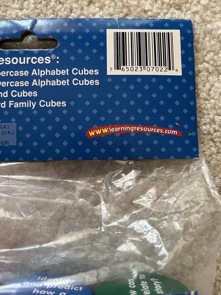 Learning Resources Reading Comprehension Cubes Homeschool Soft Foam Classroom