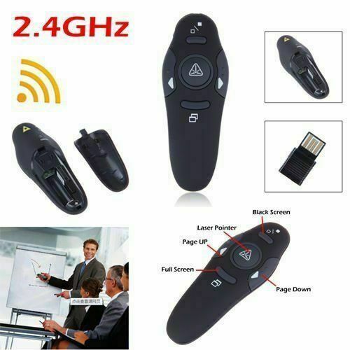 2.4GHz Wireless Presenter Powerpoint Presentation Remote Controller Clicker Pen