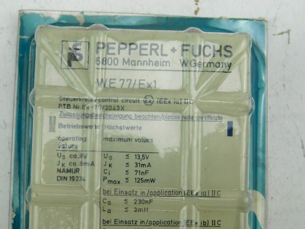 Pepperl+Fuchs WE77/Ex1 Isolation Amplifier