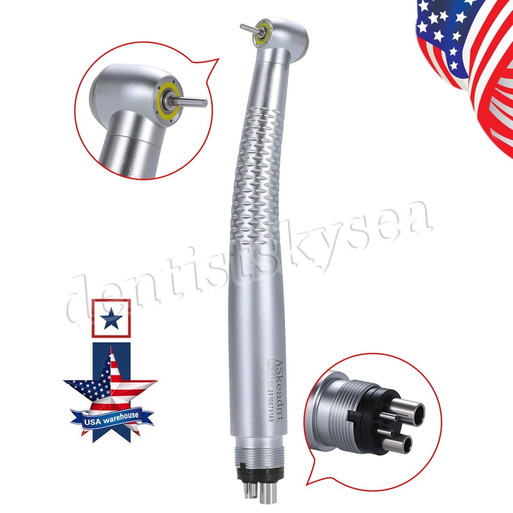 Dental Ring LED Optic High Speed Handpiece E-Generator Shadowless 4 Hole
