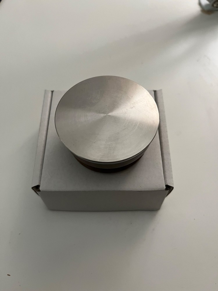 Flair 58.5mm Palm Tamper, Flat Base, Walnut