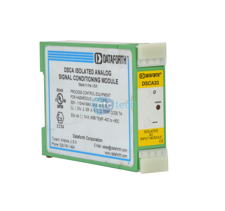 Dataforth DSCA Isolated Analog Signal Conditioning Module DSCA33 AC Input