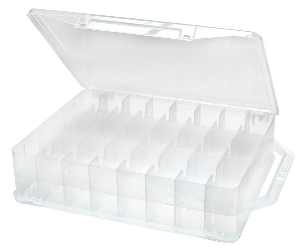 Creative Options Double Sided Thread Organizer Box 14.5 Storage Solution