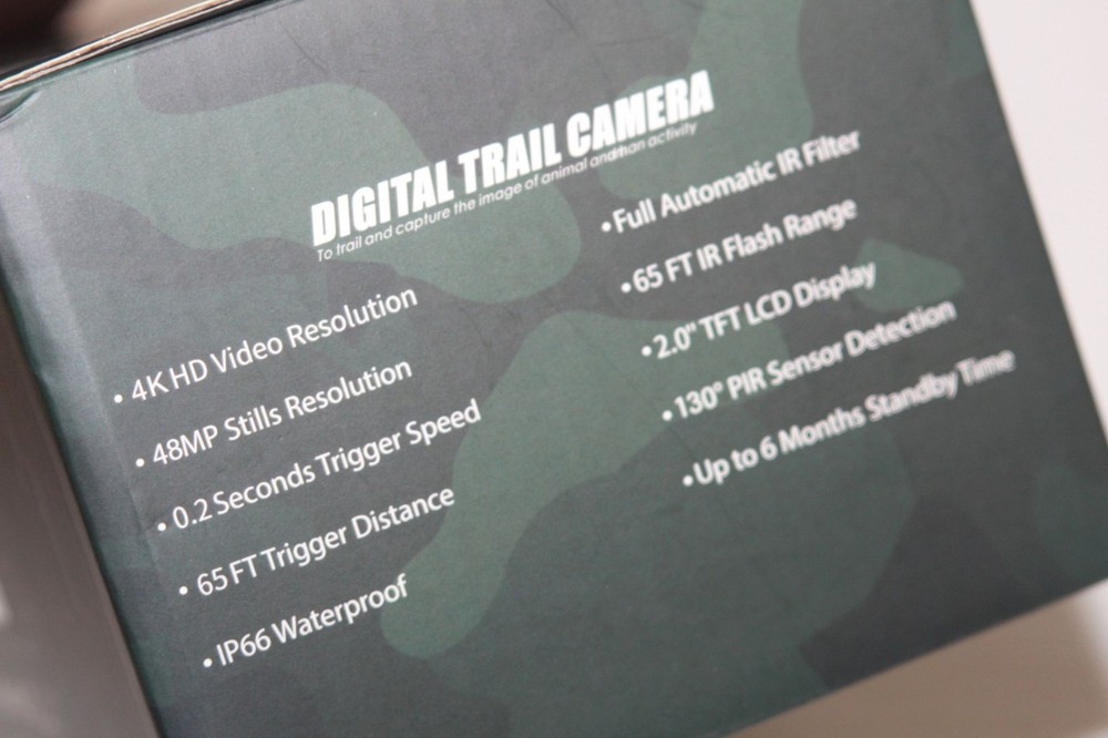 Founissa Digital Trail Camera 4K 48MP .2 Seconds Trigger Speed