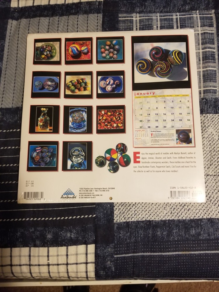 Unopened Marble Calender 2002