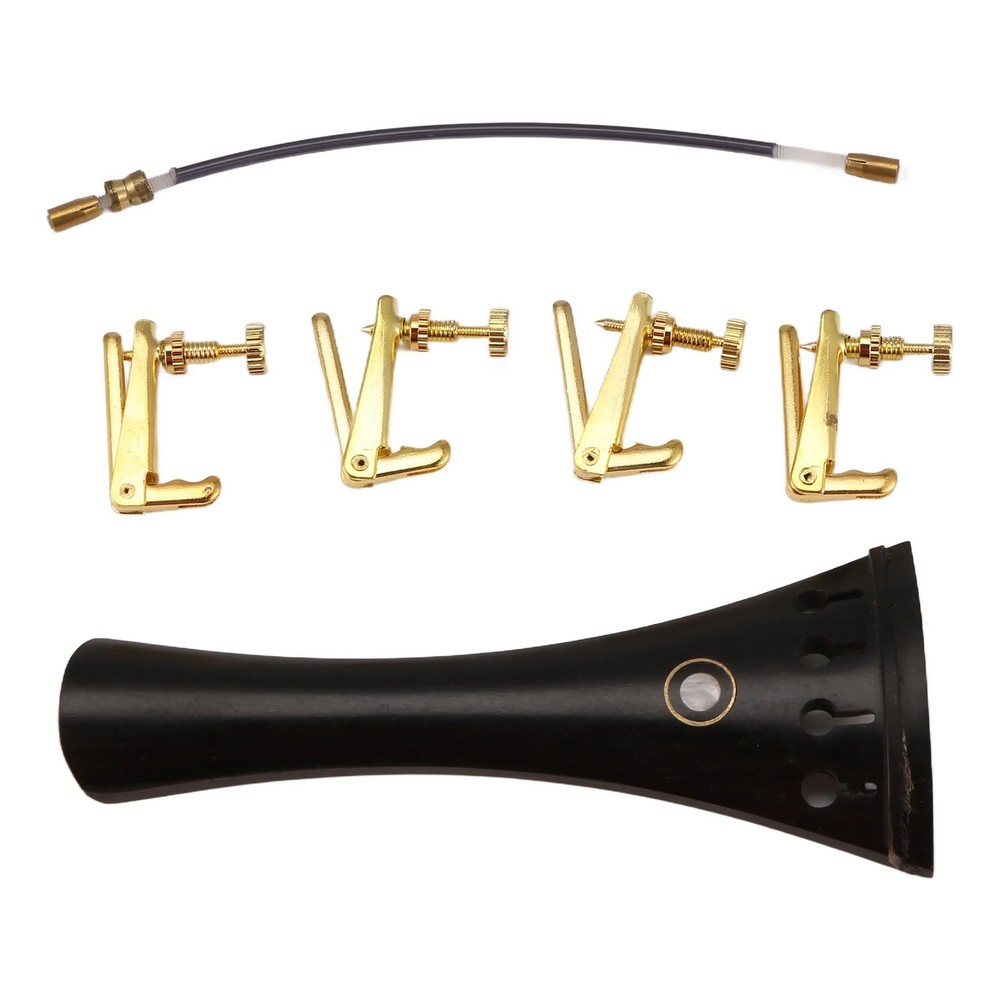 Ebony 4/4  Fiddle Tailpiece A9V13219