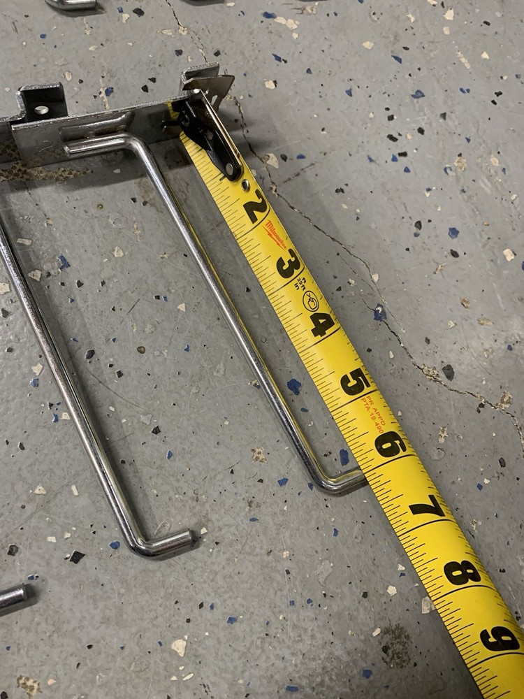 Slatwall Hook Bundle - 45 Pcs chrome slat hooks 6”