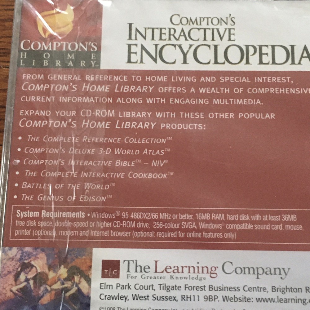 Compton's Interactive Encyclopedia PC CD-ROM 1998 NEW Still Sealed