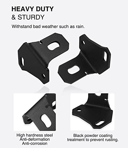 Adjustable X3 Whip Light Flag Mount - 2 Pack UTV Rear Pillar Antenna Mounting 1