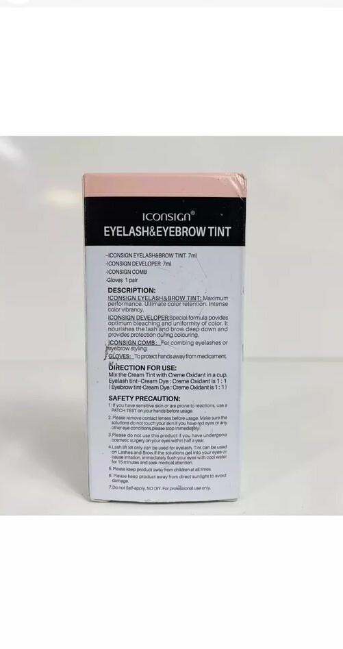 Eyelash & Eyebrow Tint Black Eyelash & Brow Tint/Developer 7ml
