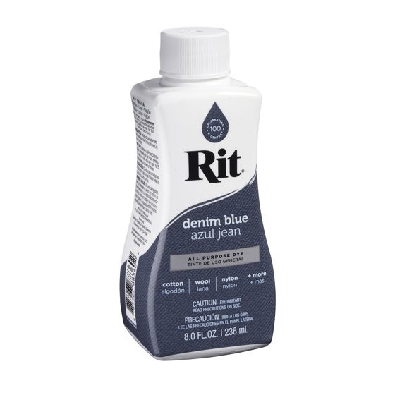 (2-pack) Rit All-Purpose Liquid Dye, Denim Blue, 8 fl oz