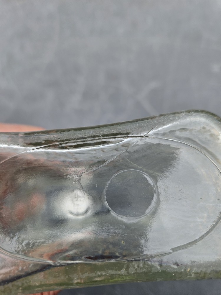 Vintage Anchor Hocking Thin Refrigerator Bottle Embossed Side Spout