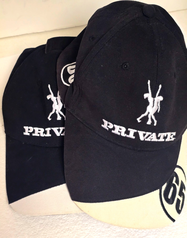 65 PRIVATE "Since 1965" Logo Baseball Hat (Black & White / Adjustable )
