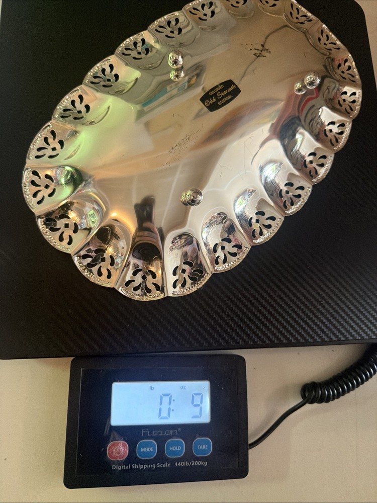 Sterling Silver Serving Plate Gullsmed 9 Ounces Weighed