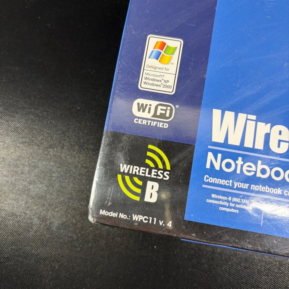 Linksys Wireless-B Notebook Adapter Model WPC11 Version 4 New Sealed