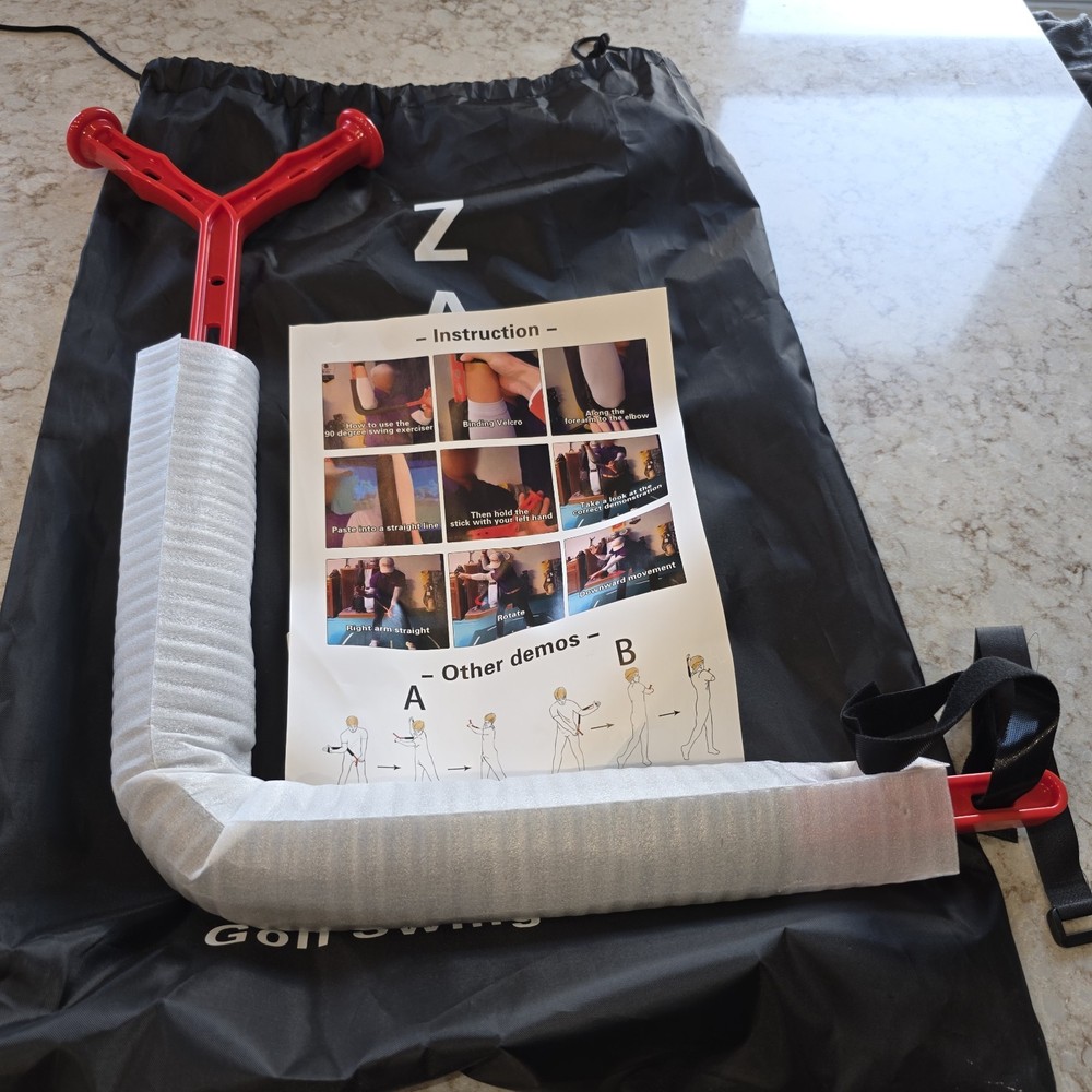 Golf Swing Trainer Practice Aid Zabow Posture Corrector Golf Swing Training -NEW