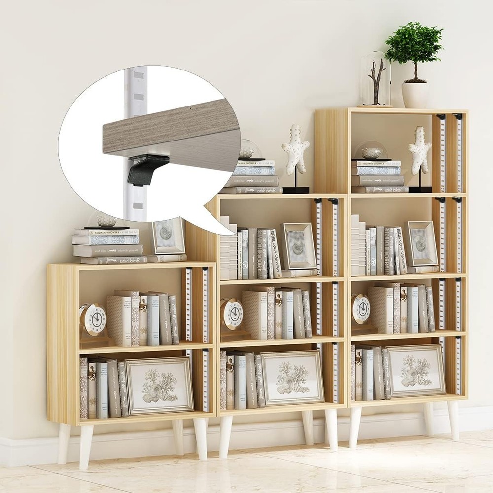 28 PCS Black Adjustable Shelf Brackets Clips for 255 Standard Pilaster System