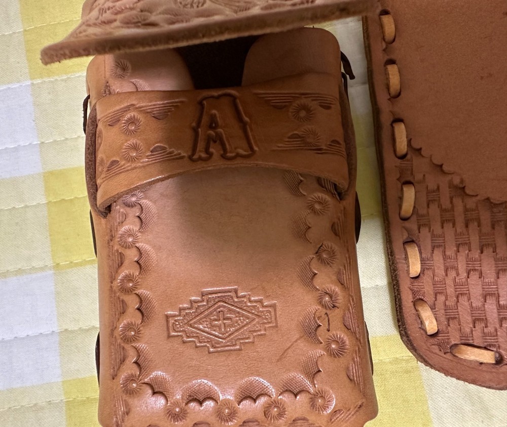Vintage Leather Tooled Items