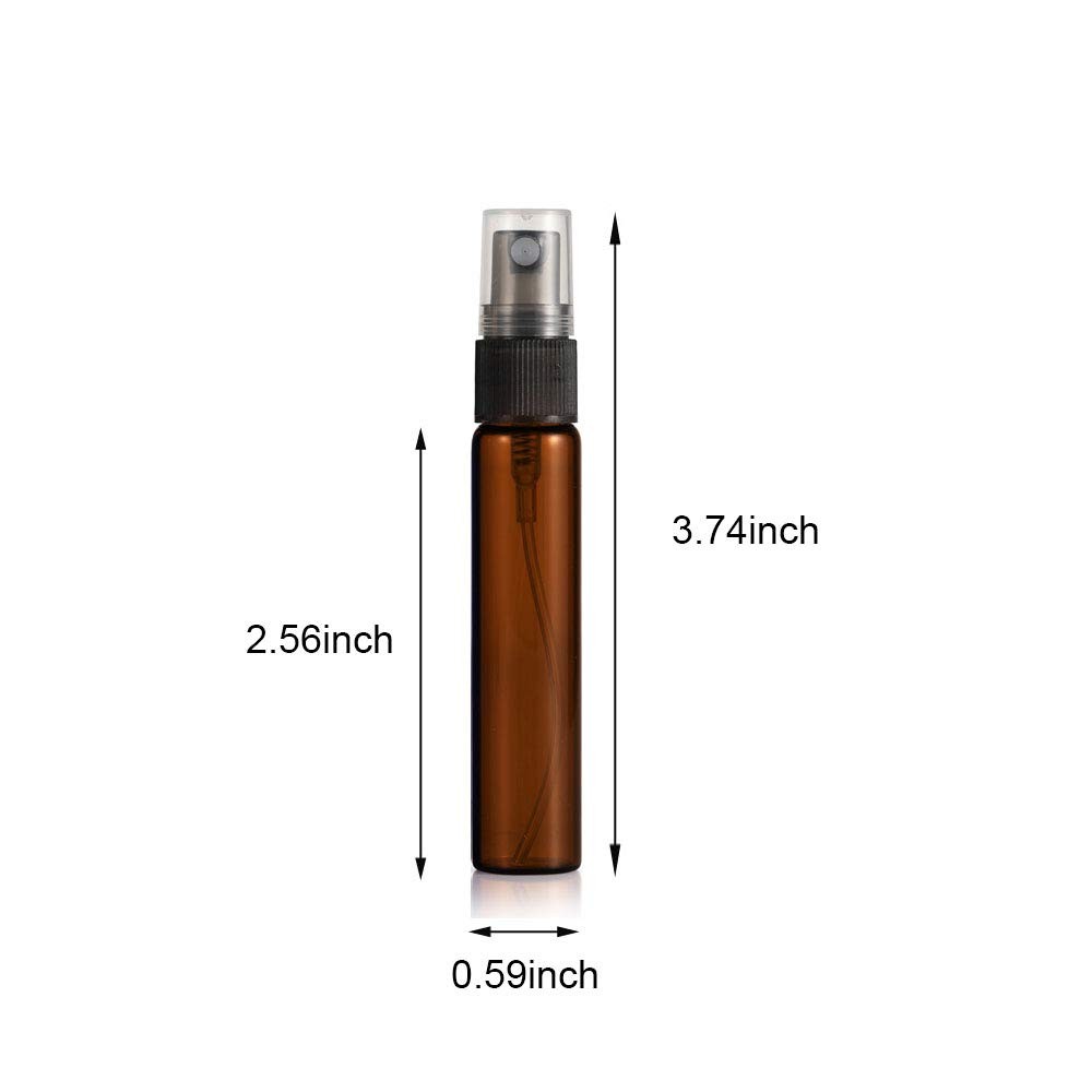 25 Pack Set 10ML Protable Refill Bulk Atomizer Spray Travel Perfume Bottle
