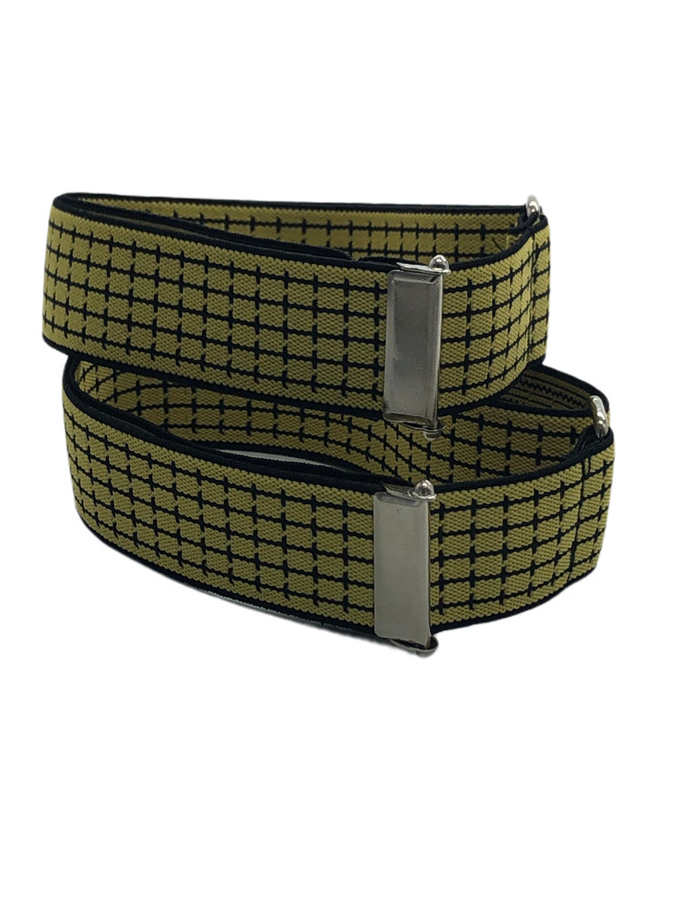 Binder blouse collar 2.5 cm width adjustable yellow black Fb 57