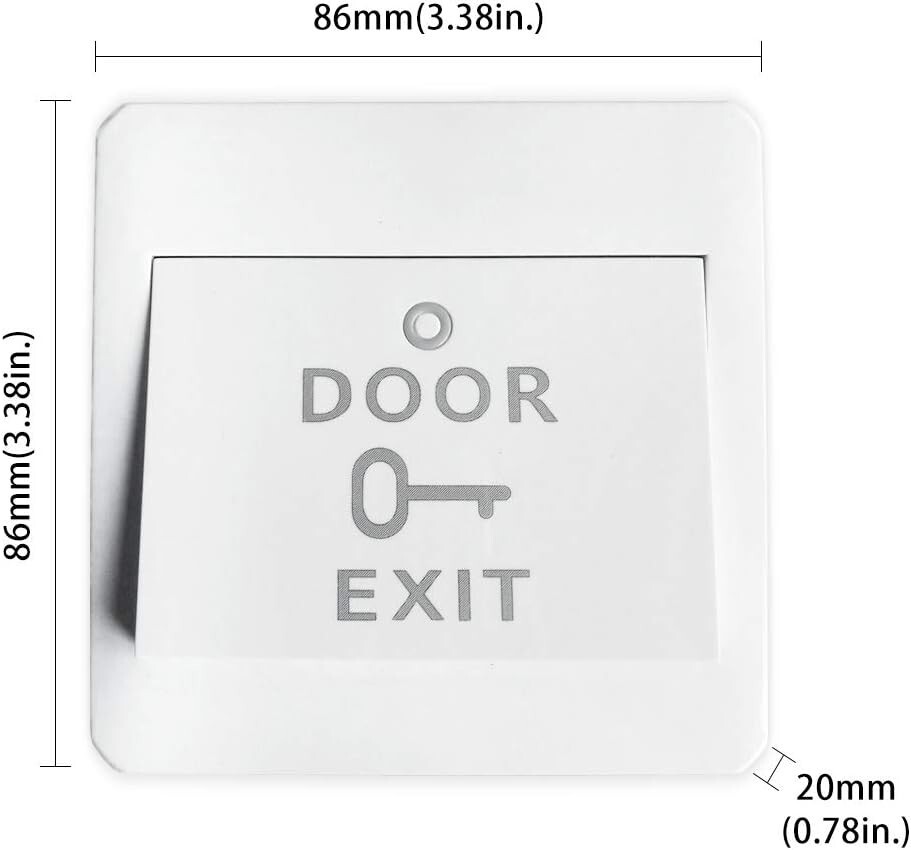 Olide Automatic Electric Swing Opener with Exit Button and Stainless Steel Lock