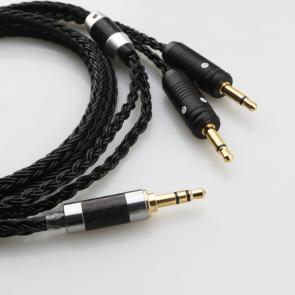 Silver Plated Headphone Cable For Clear Celestee NEW Focal ELEAR French Utopia