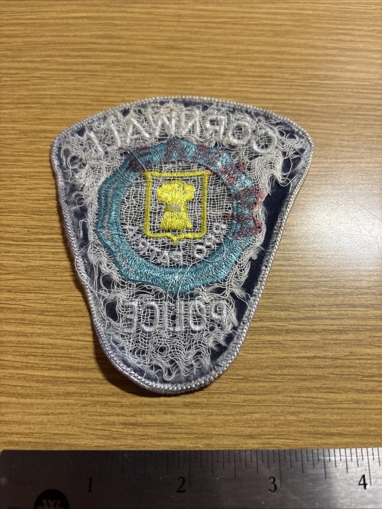 Cornwall Canada Police Patch Used