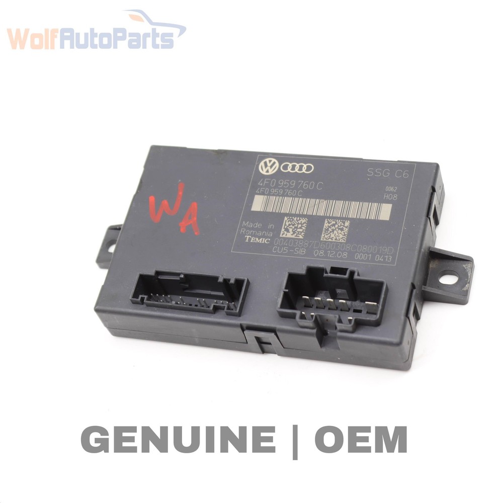 2009-2011 AUDI A6 QUATTRO - Front SEAT Memory Control Module 4F0959760C