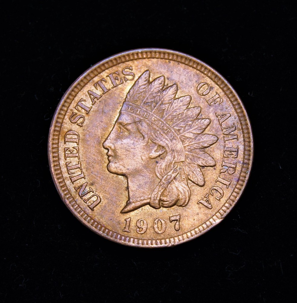 1907 Indian Head Cent AU