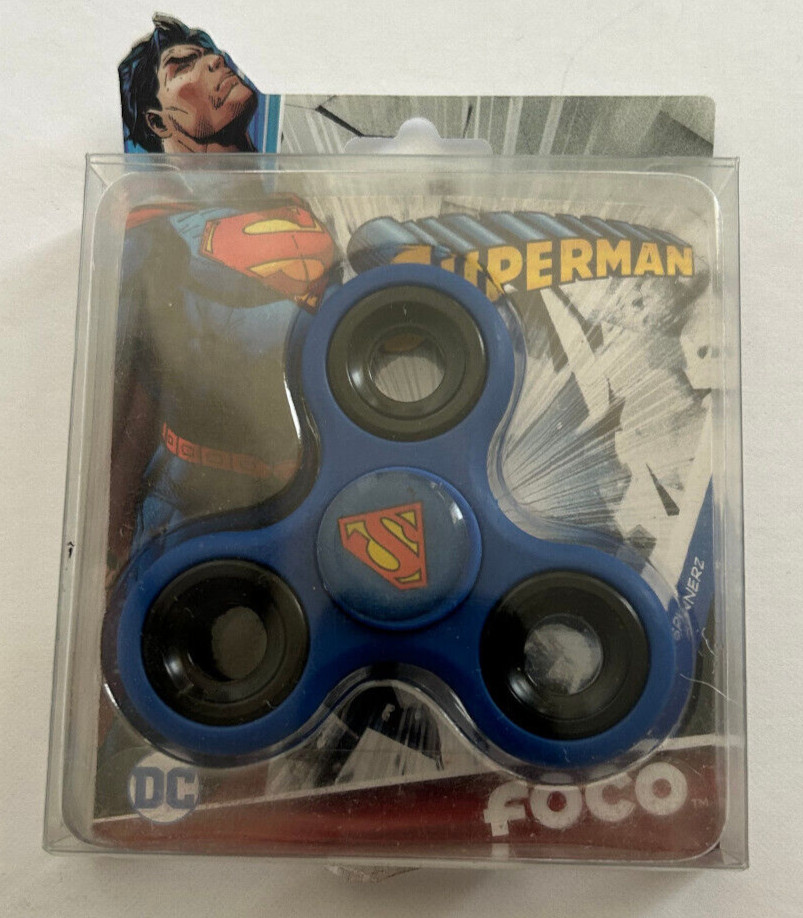Superman 3 Way Spinner DC Comics Toy Blue
