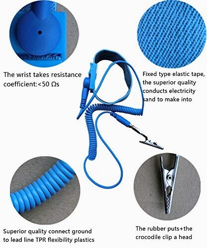 Anti-Static Mat Work Mat Repair Work Mat and 3 Auxiliary Tools Anti-Static Wrist