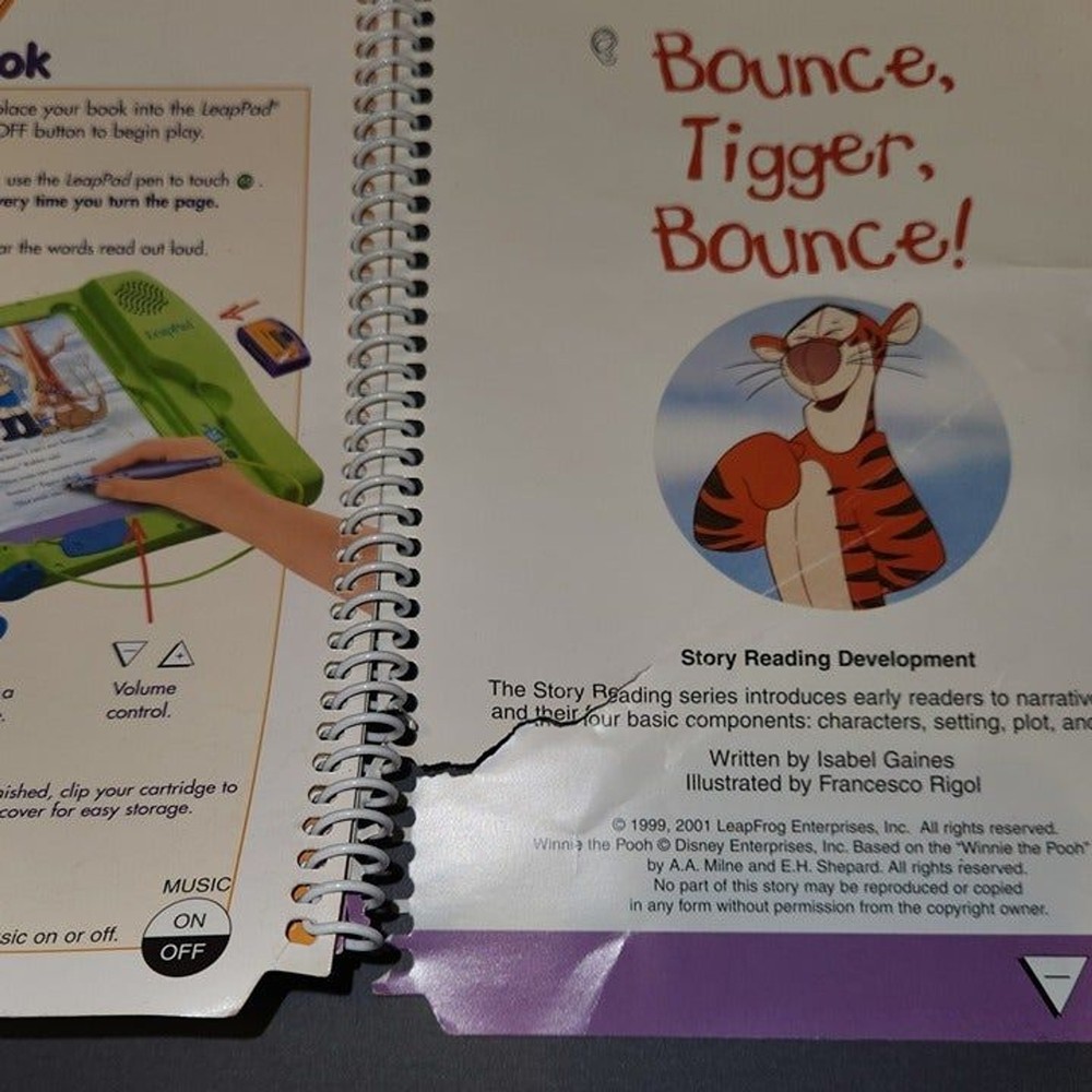 LeapFrog LeapPad Interactive Book & Cartridge*UNTESTED
