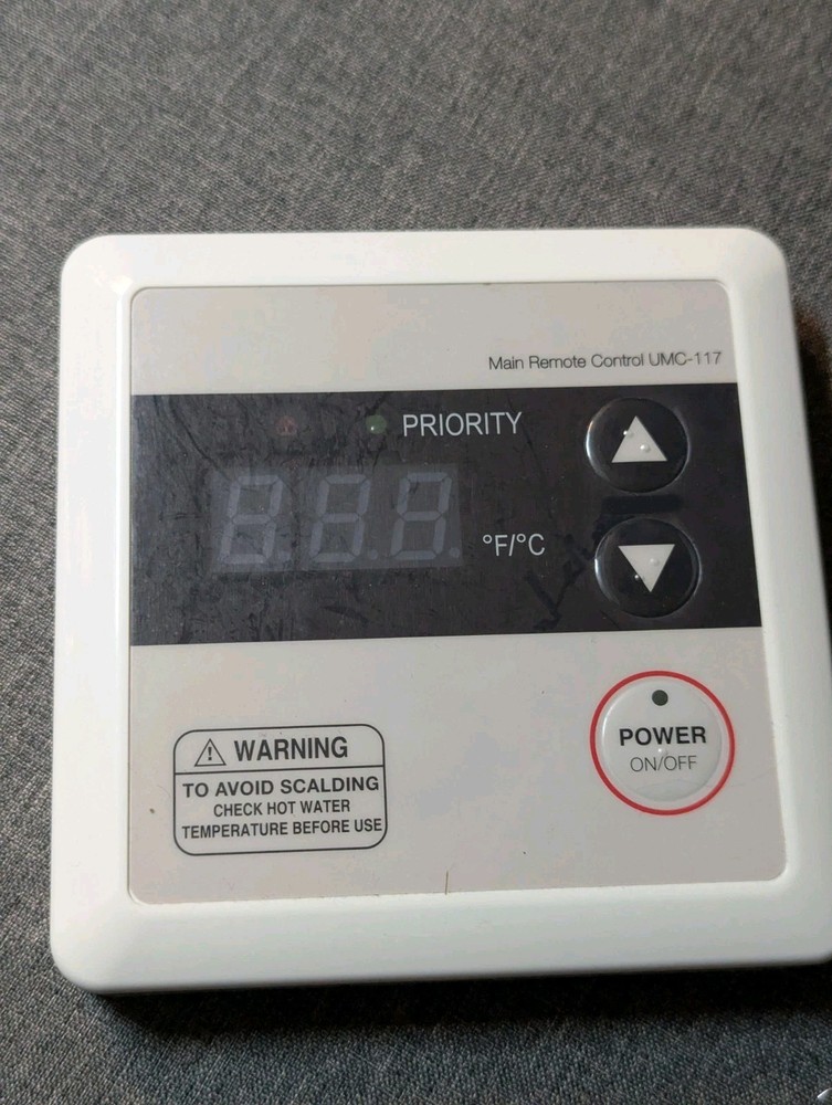 Rheem UMC-117 Tankless Water Heater Wall Remote Controller